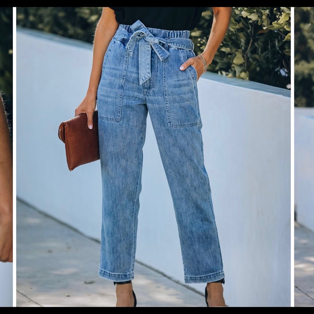 Vici Lenny Pocketed High Rise Denim Pants